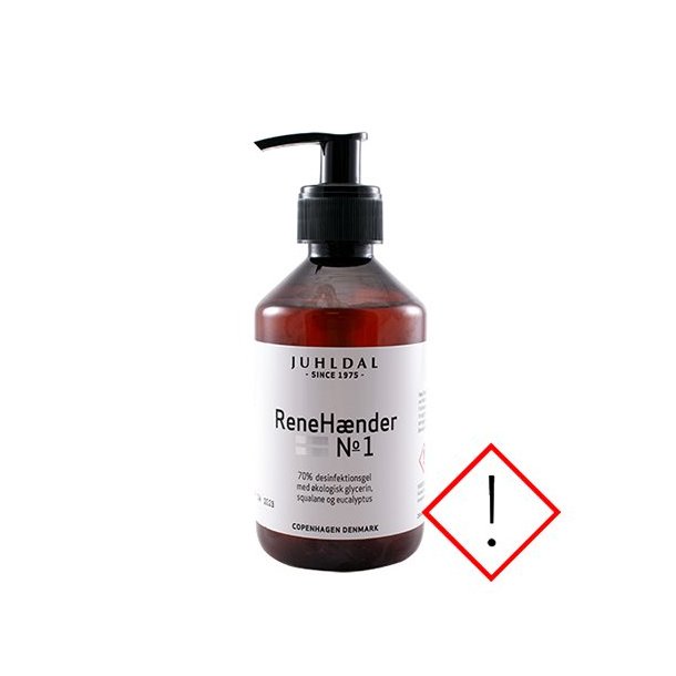 Juhldal ReneHnder No. 1 Hnddesinfektions Gel 70% - 250 ml.