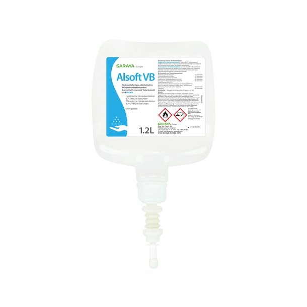 SARAYA Alsoft VB Hnddesinfektion - 1,2 liter