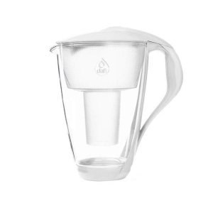 Dafi Glaskande glas m. Alkaline Filter 2,0l - Hvid