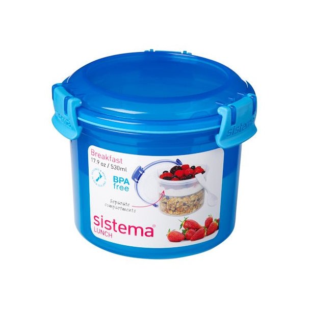 Sistema Madkasse Breakfast to go - Assorterede farver