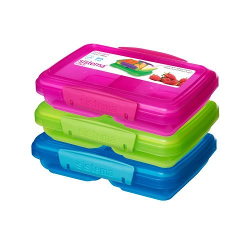 Sistema Small Split Lunch 350ml - Pink