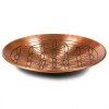 Kobberskl med Flower of life mnster - 15 cm