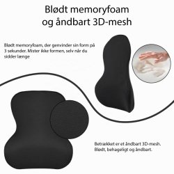 Ainiv Rygst�tte af memoryfoam