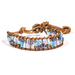 Armbnd i Bohemian-stil med perler og Livets Tr vedhng