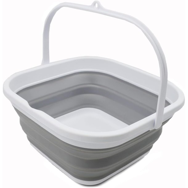 Sammenklappelig/foldbar Balje/kurv med hndtag - 5,5 L.