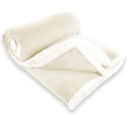 Sherpa Hyggetppe i lammeskinds look, ko-Tex - Creme