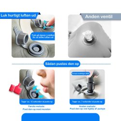 Nevife Ortopdisk og oppustelig terapipude m. hul