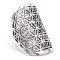 Ring med Flower of Life, Justerbar - 1 stk.