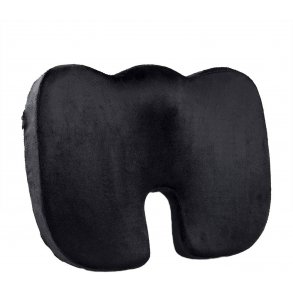 Woltu Ortopdisk Siddepude med memoryfoam og gelcoating - Sort