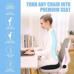 Ainiv Ortopdisk Siddepude af memoryfoam m. hul til halebenet