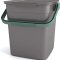 Smart Bio Container Kkkenspand/Kompostbeholder med lg og hndtag - 9 L.