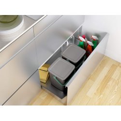 Smart Bio Container Kkkenspand/Kompostbeholder med lg og hndtag - 9 L.