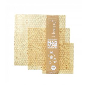 Wrappy Genanvendeligt Madpapir med bivoks - Mix