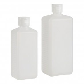 Doseringsflaske - Rektangulr med klaplukning - 500 ml.