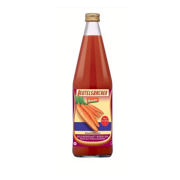 Beutelsbacher Demeter Gulerodssaft Rodelika  - 750 ml.