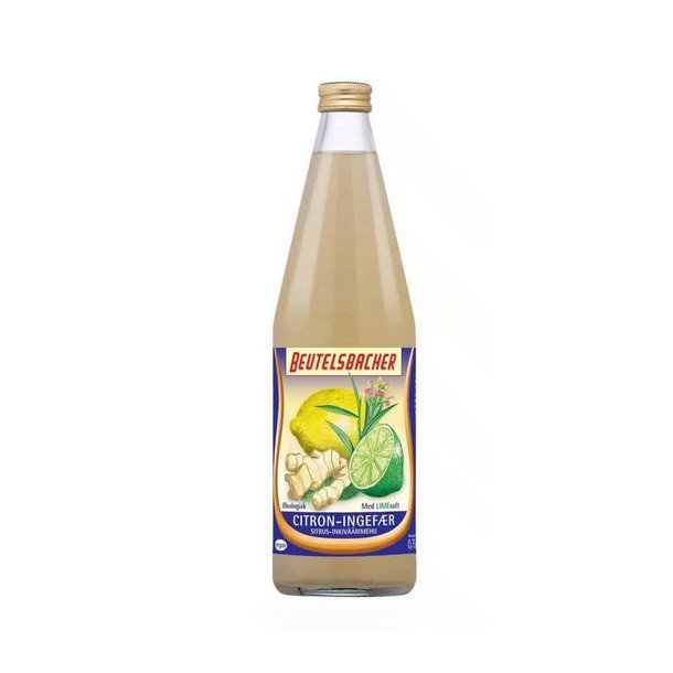 Beutelsbacher Demeter Citron-Ingefr limonade drik  - 750 ml.