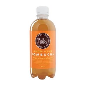 Kultures Kombucha Ginger & Lime  - 400 ml.