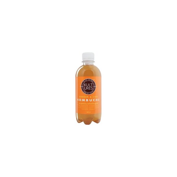 Kultures Kombucha Ginger &amp; Lime  - 400 ml.