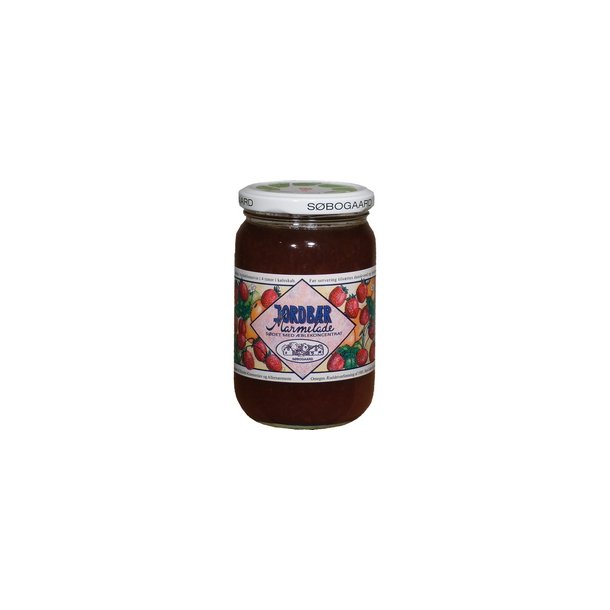 Sbogaard Jordbrmarmelade sdet m ble  - 390 g.