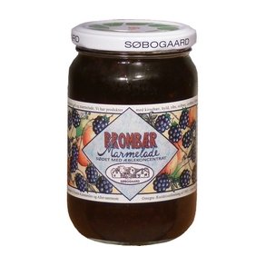 Sbogaard Brombrmarmelade sdet m ble  - 390 g.