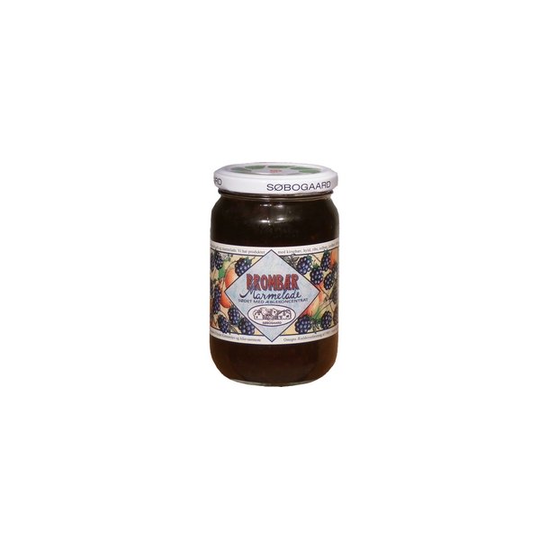 Sbogaard Brombrmarmelade sdet m ble  - 390 g.