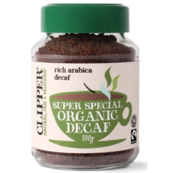 Clipper Instant Kaffe "Super Special Decaf" - 100g - kologisk og Fairtrade