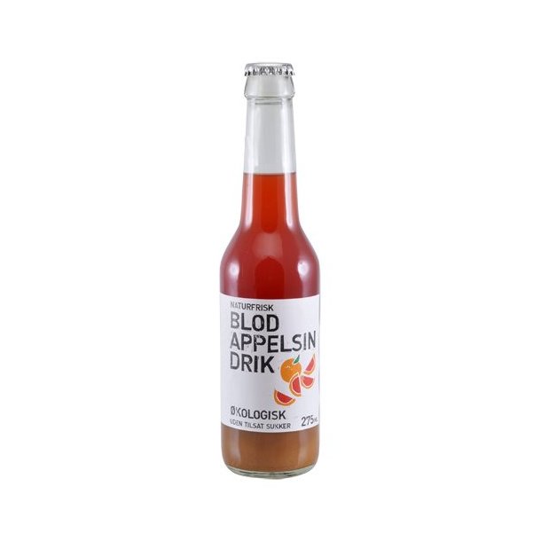 Blodappelsin drik - kologisk - 275 ml.