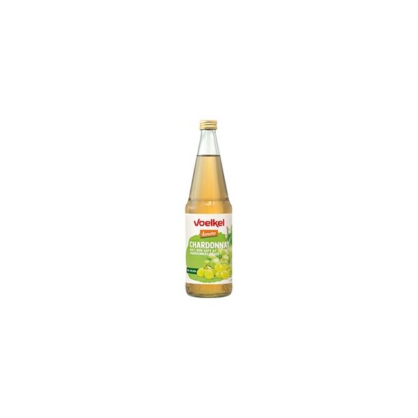 Voelkel Chardonnay ren hvid druesaft, kologisk, Demeter - 700 ml.
