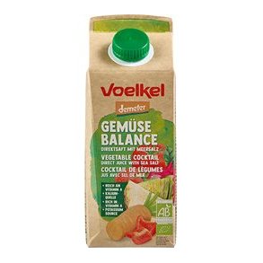 Voelkel Grntsagssaft med Tomatsaft og Havsalt, kologisk, Demeter - 750 ml.