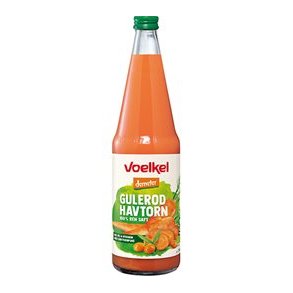 Voelkel Gulerod-Havtornsaft, kologisk, Demeter - 700 ml.