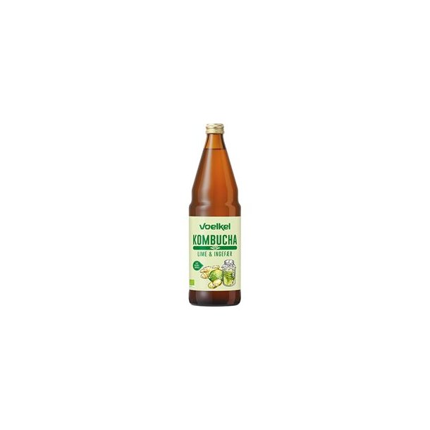 Voelkel Kombucha Lime og Ingefr, kologisk - 750 ml