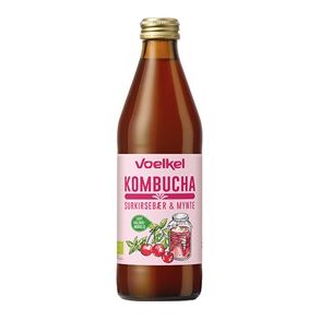 Voelkel Kombucha Surkirsebr og Mynte, kologisk - 330 ml