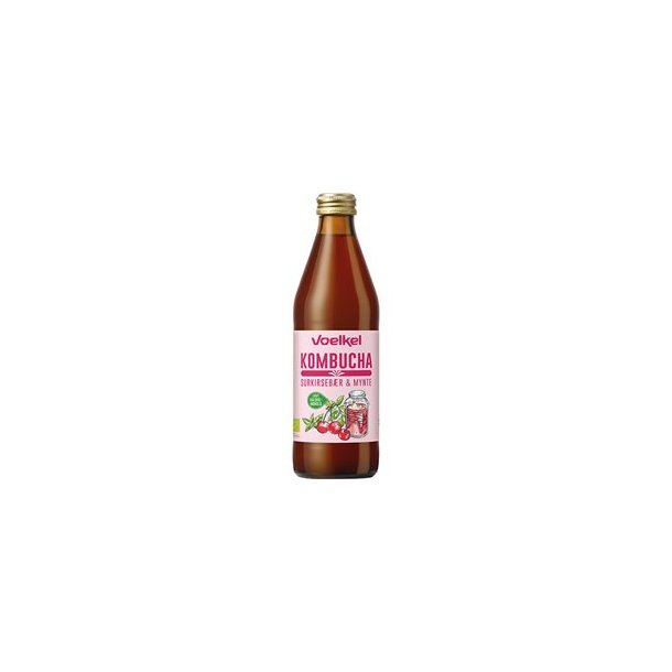 Voelkel Kombucha Surkirsebr og Mynte, kologisk - 330 ml
