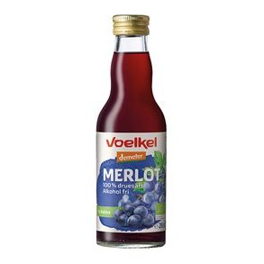 Voelkel Merlot ren rd druesaft, kologisk, Demeter - 200 ml.