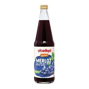 Voelkel Merlot ren rd druesaft, kologisk, Demeter - 700 ml.