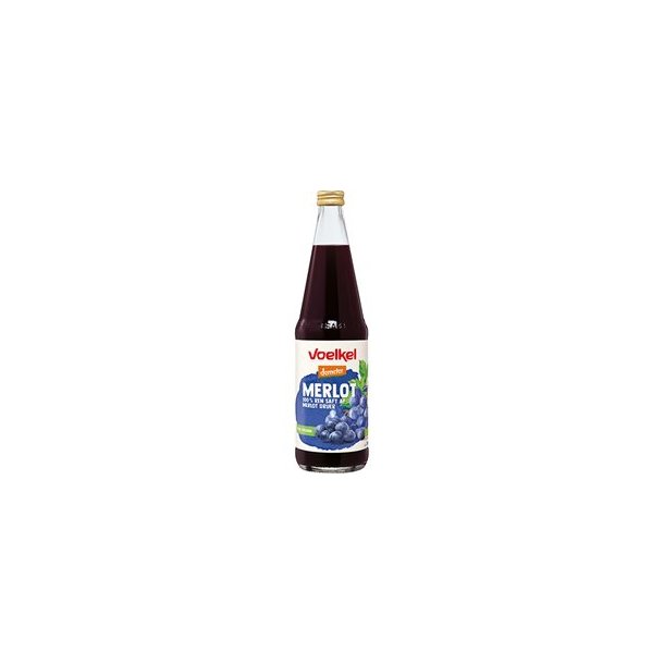 Voelkel Merlot ren rd druesaft, kologisk, Demeter - 700 ml.