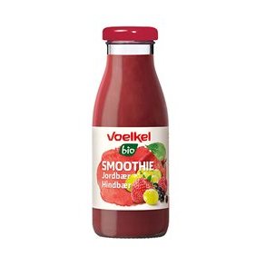 Voelkel Smoothie  med Jordbær og Hindbær, økologisk - 250 ml.