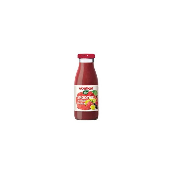 Voelkel Smoothie  med Jordbær og Hindbær, økologisk - 250 ml.