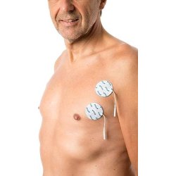 Elektrodepads til EMS apparater m. stikkobling - Runde,  5. cm.