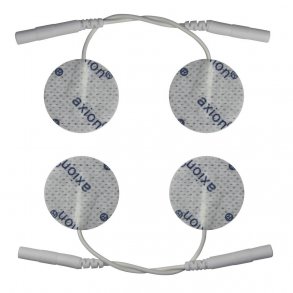Elektrodepads til EMS apparater m. stikkobling - Runde,  32 mm.