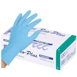 Blue ECO-PLUS Nitril Engangshandske - 100 stk.