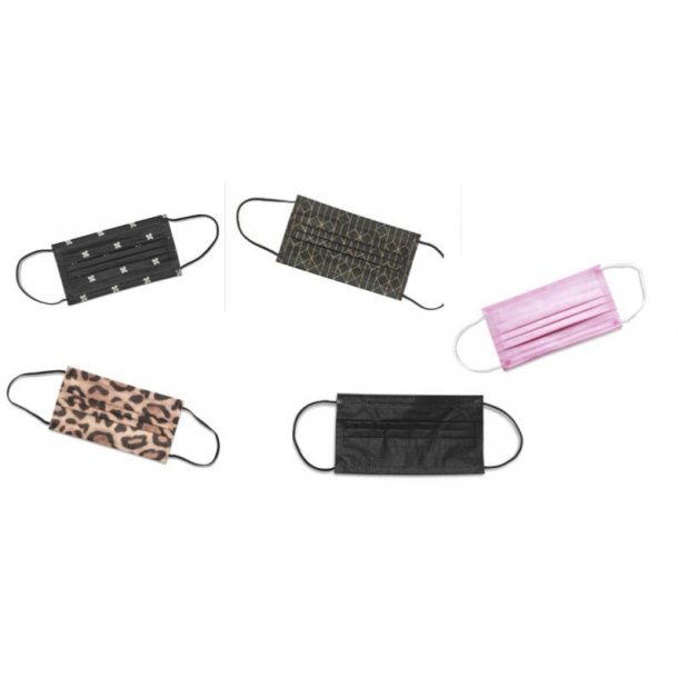 Gillian Jones mundbind med mnstret print  - 10 stk. assorteret