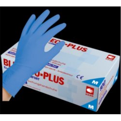 Blue ECO-PLUS Nitril Engangshandske - 100 stk.