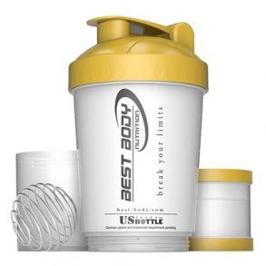 Best Body Shaker med rumopdeling - Hvid/guld