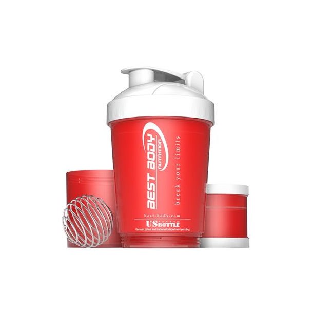 Best Body Shaker med rumopdeling - Rd/hvid