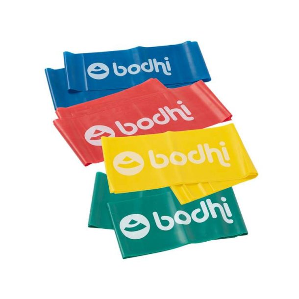 Bodhi St med Fitnessbnd/elastikker i latex - 2,5 m. - 4 stk.