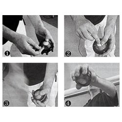 Spaceball/Powerball Hndledstrner - 7,5 cm.