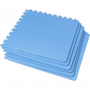 Sporttrend Fitnessgulv/underlag - 60,5 x 60,5 x 1,2 cm. - 6 stk. + 12 endestykker