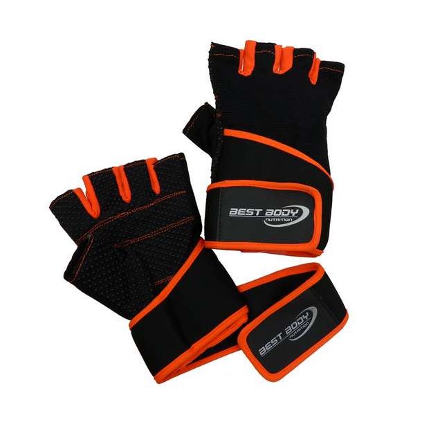 Best Body Nutrition Fitness handsker Fun, orange - L