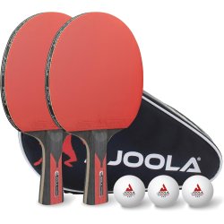 Joola Bordtennisbat Duo Carbon St - 2 bat + 3 bolde